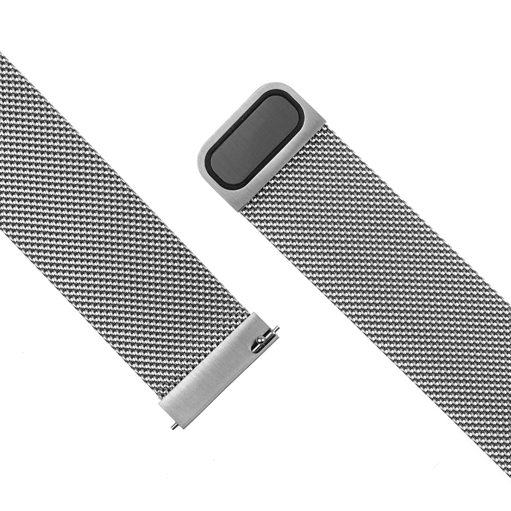 Fixed Mesh Armband für Samsung Galaxy Watch / Huawei Watch Series, 20mm, Silberfarben