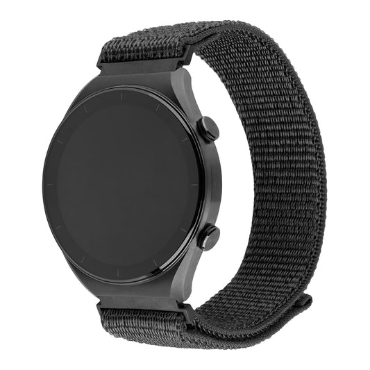 Fixed Nylon Sporty Armband für Huawei Watch / Xiaomi Watch Series, 22mm, Dunkelgrau