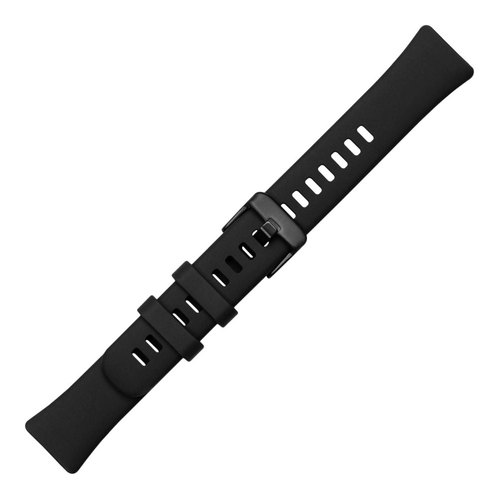 Fixed Silicone Armband für Huawei Band 10 / 9 / 8, Schwarz