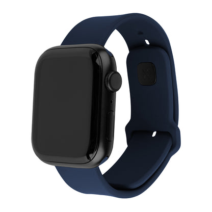Fixed Silicone Sporty Armband für Apple Watch 42mm / 41mm / 40mm / 38mm Serie, Blau