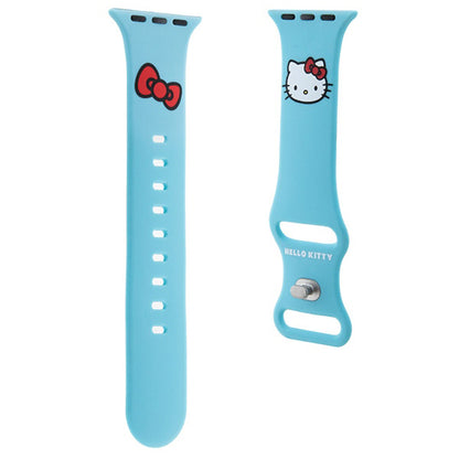 Hello Kitty Silikonarmband Kitty Head für Apple Watch 42mm / 41mm / 40mm / 38mm Serie, Blau