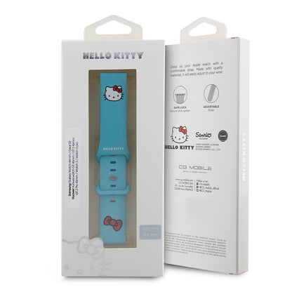 Hello Kitty Silikonarmband Kitty Head für Samsung Galaxy Watch / Huawei Watch 46mm / 45mm / 41mm Serie, Blau