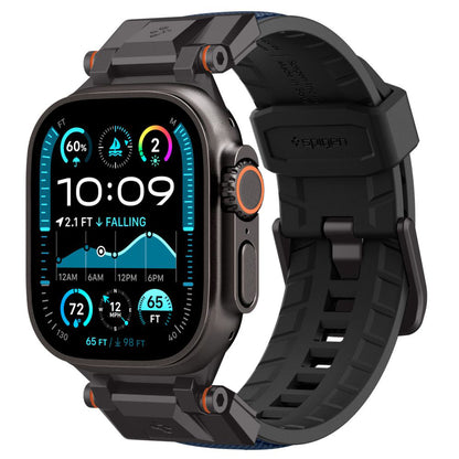 Spigen DuraPro Armor Gurt für Apple Watch 49mm / 46mm / 45mm / 44mm / 42mm Serie, Marineblau AMP09103