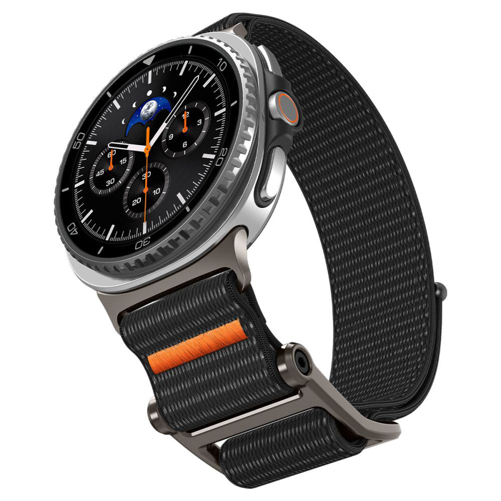 Spigen DuraPro Flex Armband für Samsung Galaxy Watch8 / Watch8 Classic Series, Schwarz