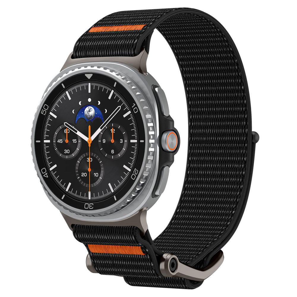 Spigen DuraPro Flex Armband für Samsung Galaxy Watch8 / Watch8 Classic Series, Schwarz