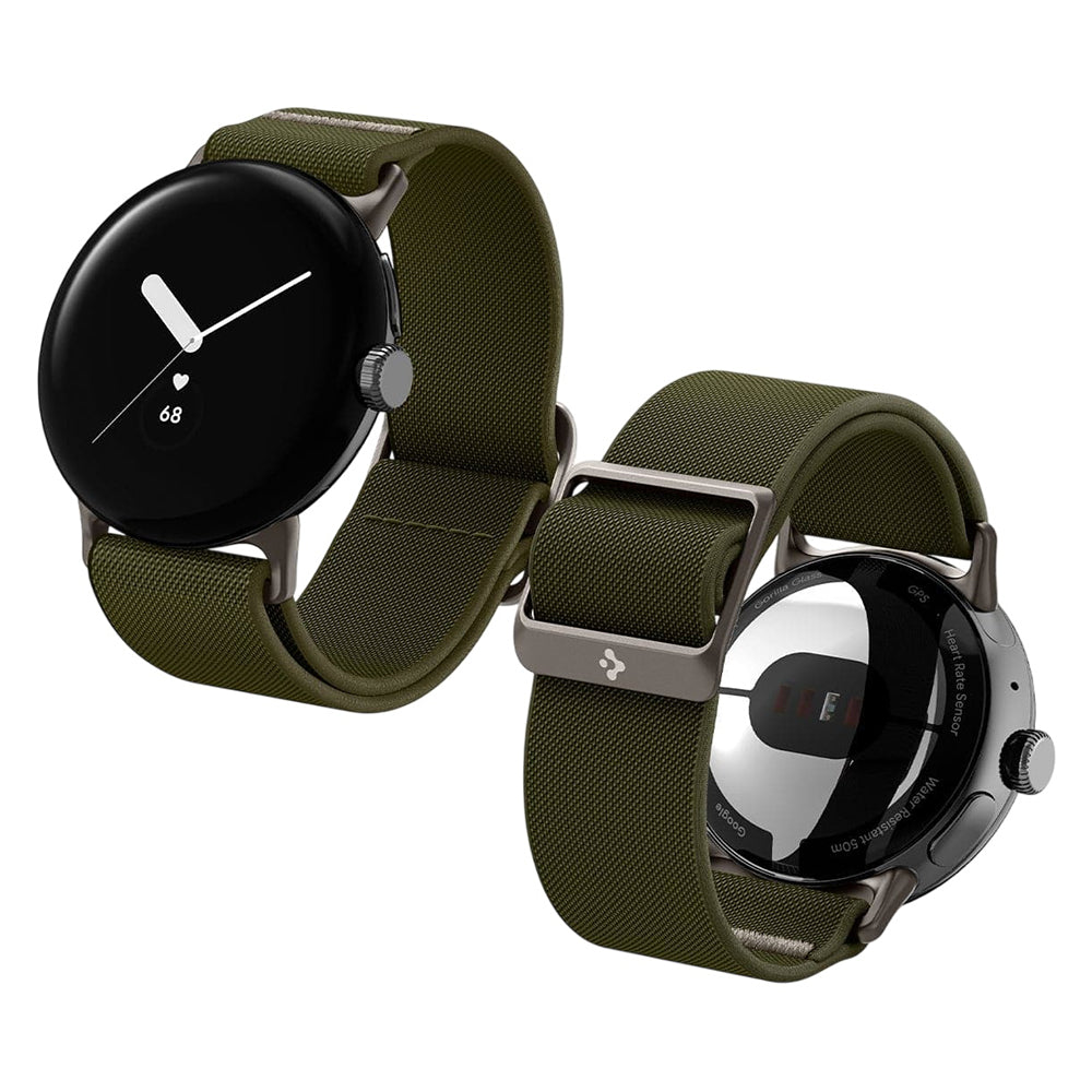 Spigen Lite Fit Armband für Google Pixel Watch 41mm Serie, Khaki AMP07608