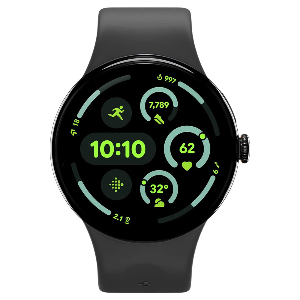 Spigen Nano Pop Armband für Google Pixel Watch 45mm Serie, Schwarz AMP09491