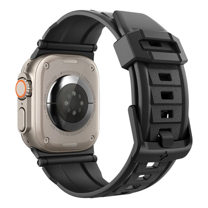 Spigen Rugged Armband für Apple Watch 49mm / 46mm / 45mm / 44mm / 42mm Serie, Schwarz AMP07105