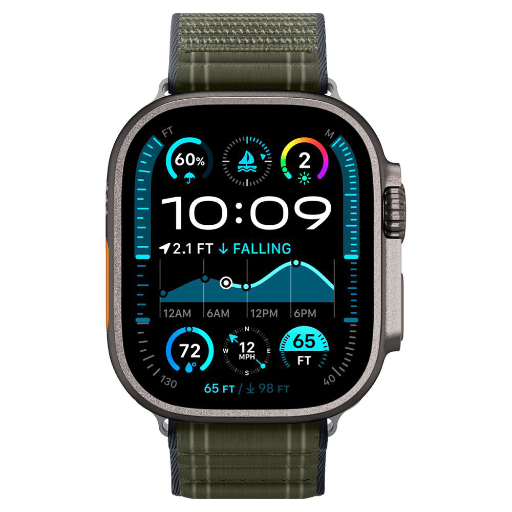 Spigen WBF0 Armband für Apple Watch 49mm / 46mm / 45mm / 44mm Serie, Grün