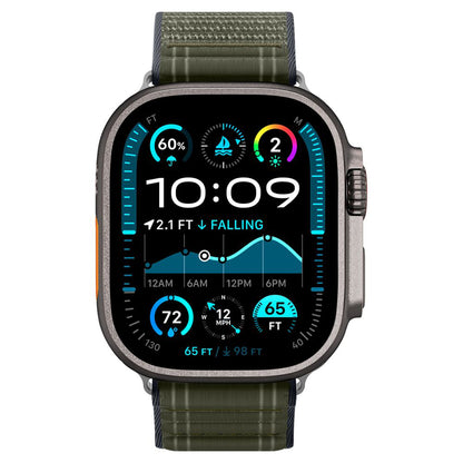 Spigen WBF0 Armband für Apple Watch 49mm / 46mm / 45mm / 44mm Serie, Grün