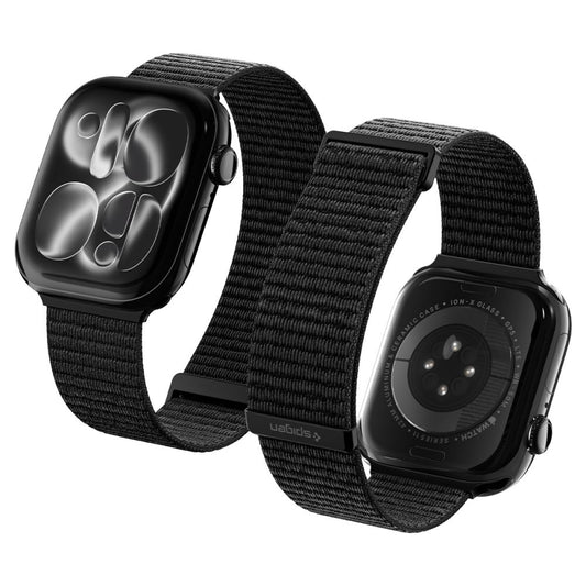 Spigen WBF01 Armband für Apple Watch 49mm / 46mm / 45mm / 44mm Serie, Schwarz AMP11833