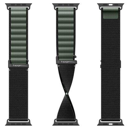 Spigen WBF1 Strap for Apple Watch 49mm / 46mm / 45mm / 44mm Series, Black Green