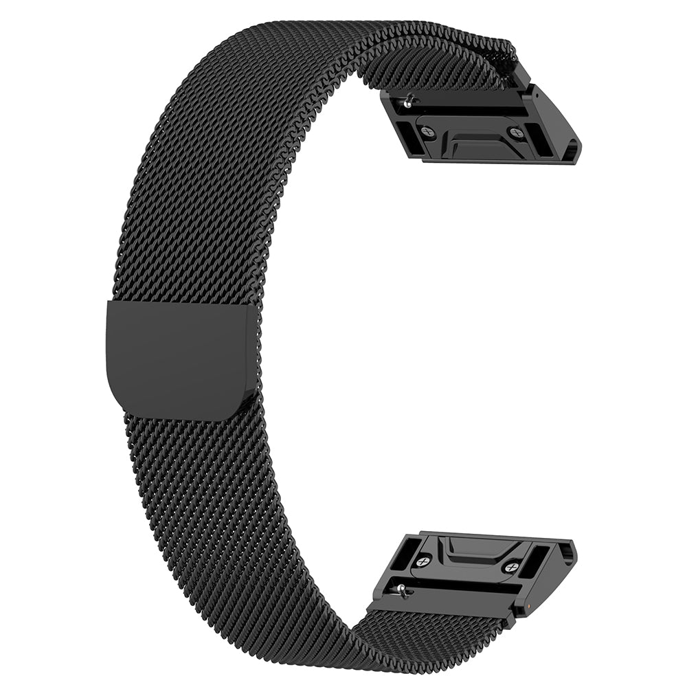 Techsuit W009 Armband für Garmin Watch Fenix Serie, 26mm, Schwarz