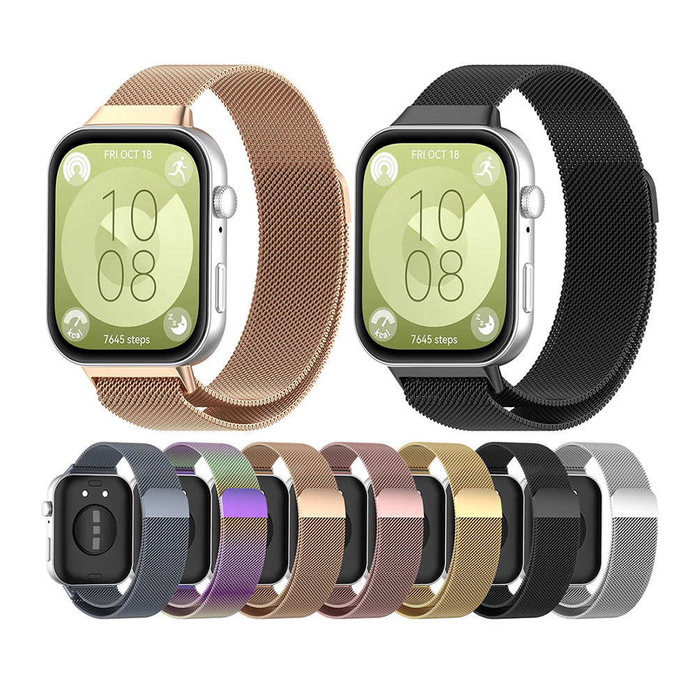 Techsuit W009 Armband für Huawei Watch Fit 4 Pro / Watch Fit 4 / Watch Fit 3, Silber