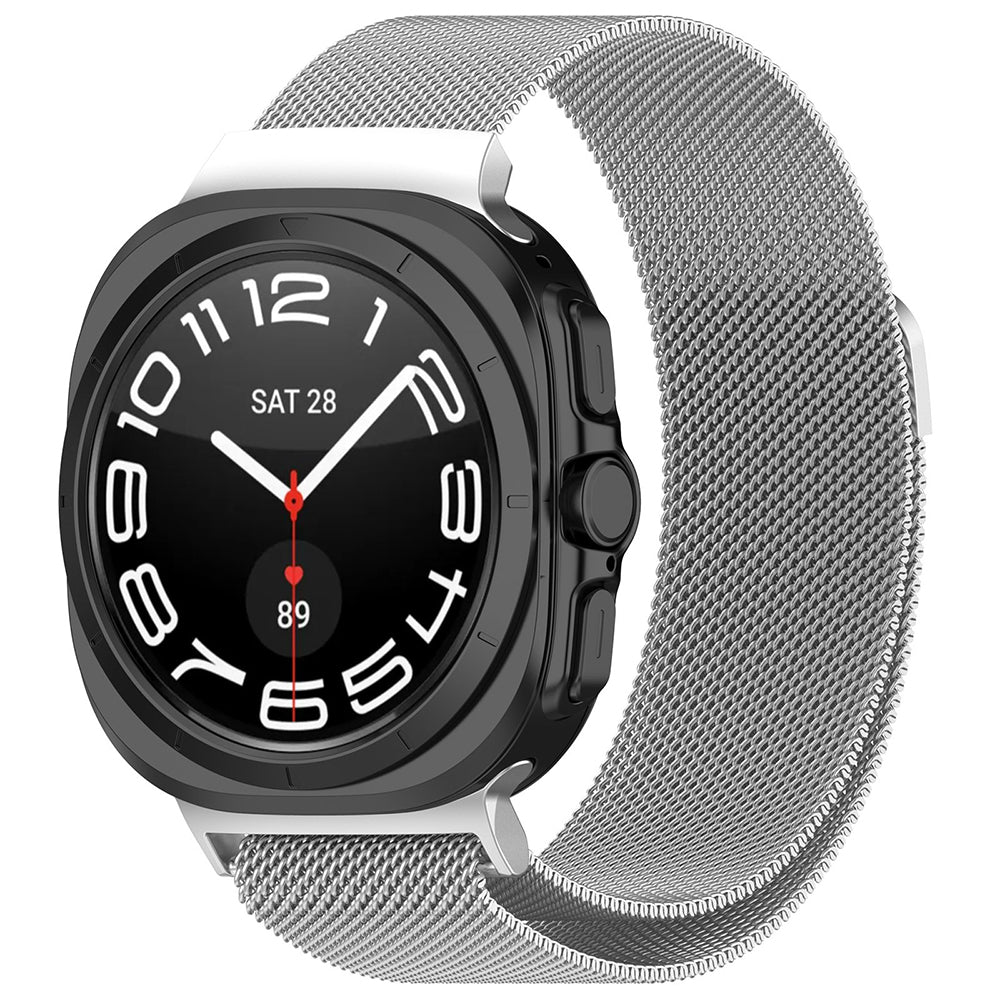 Techsuit W009 Armband für Samsung Galaxy Watch Ultra, Silber