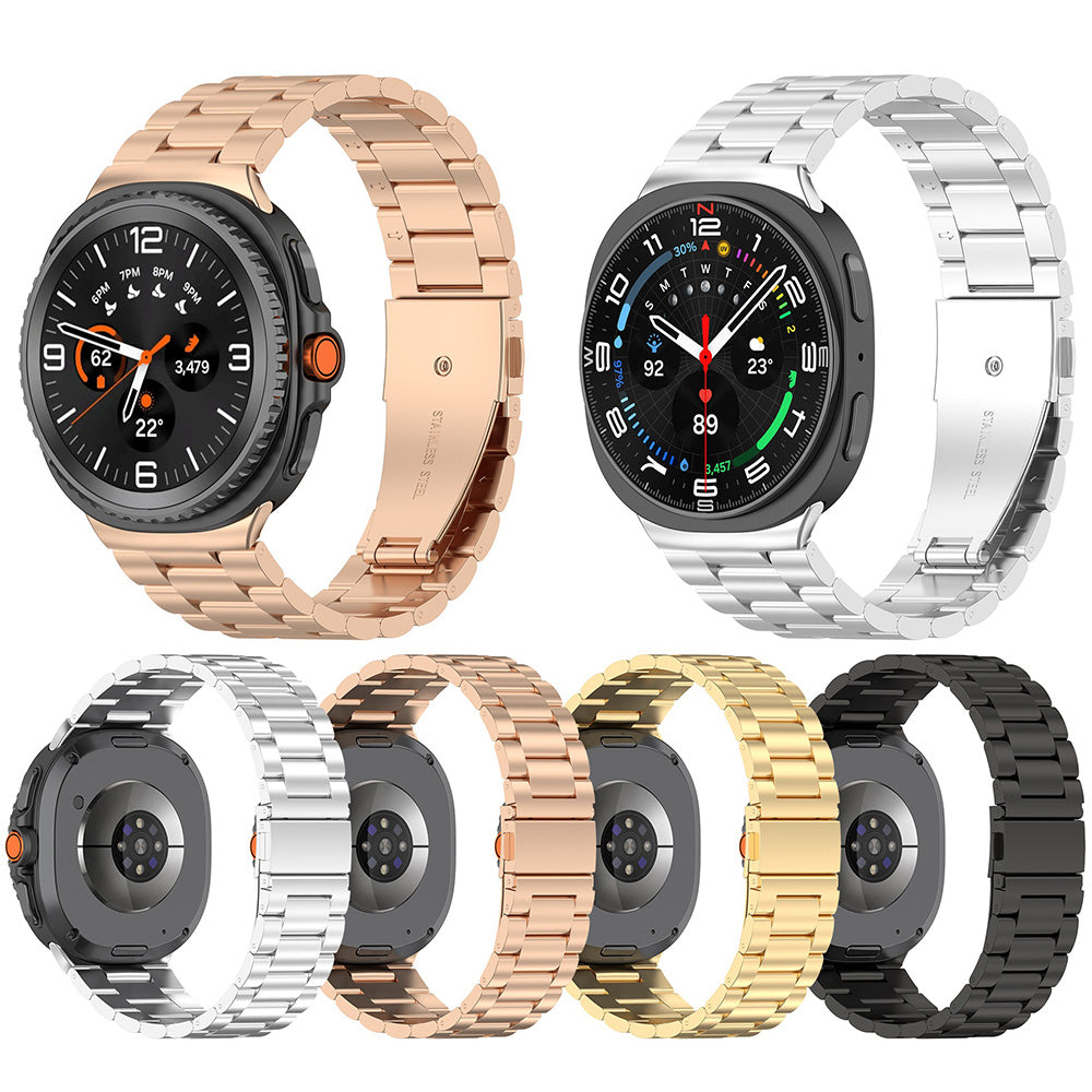 Techsuit W010 Armband für Samsung Galaxy Watch 8 Classic / Watch8 44mm / Watch 8 40mm, Goldfarben