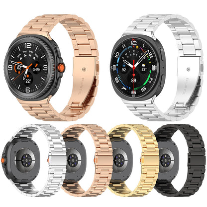 Techsuit W010 Armband für Samsung Galaxy Watch 8 Classic / Watch8 44mm / Watch 8 40mm, Schwarz