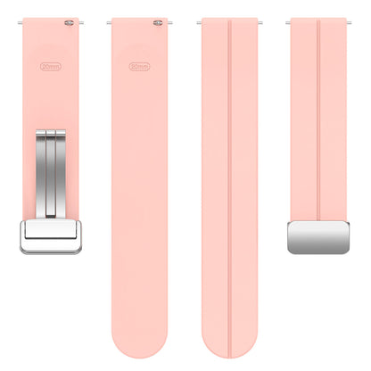 Techsuit W011 Armband für Samsung Galaxy Watch / Huawei Watch Series, 20mm, Rosa.