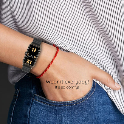 Techsuit W012 Armband für Apple Watch 49mm / 46mm / 45mm / 44mm / 42mm Serie, Schwarz