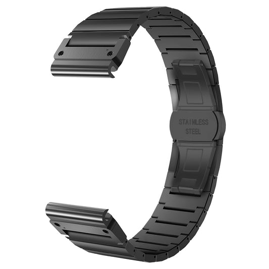 Techsuit W012 Armband für Garmin Watch Fenix / Forerunner Serie, 22mm, Schwarz