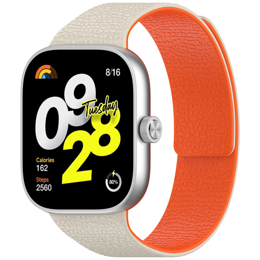 Techsuit W016 Armband für Xiaomi Smart Band / Watch Series, Beige Orange