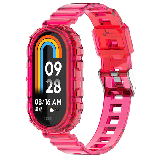 Techsuit W017 Armband für Xiaomi Smart Band 9 / 8, Rosa Rot