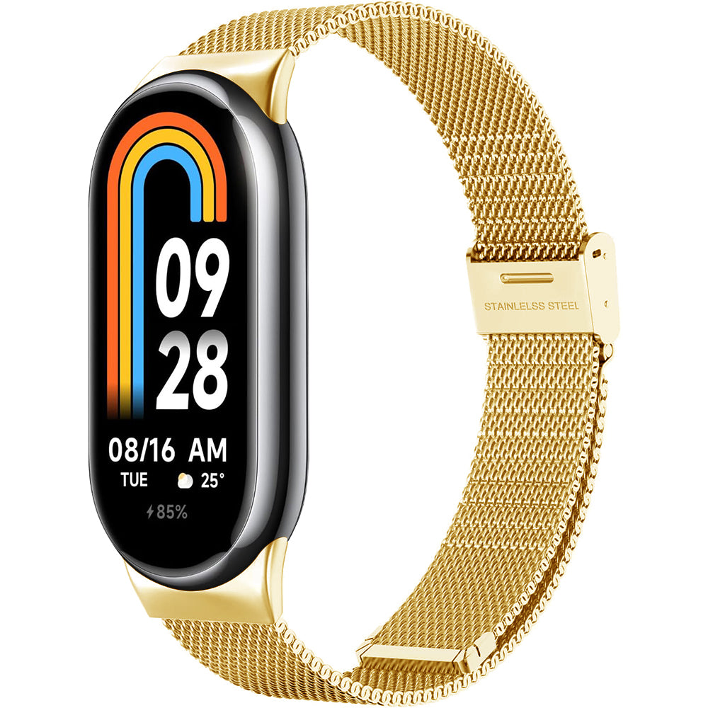 Techsuit W022 Armband für Xiaomi Smart Band 9 / 8, 15mm, Goldfarben