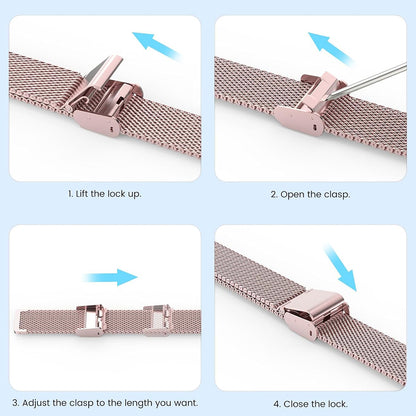 Techsuit W022 Armband für Xiaomi Smart Band 9 / 8, 15mm, Roségold