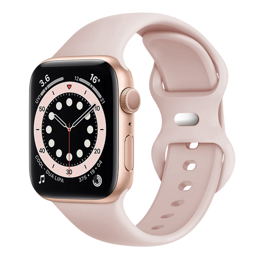 Techsuit W031 Armband für Apple Watch 42mm / 41mm / 40mm / 38mm Serie, Blasses Rosa