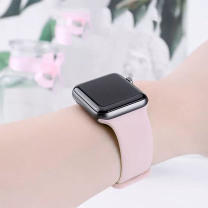 Techsuit W031 Armband für Apple Watch 42mm / 41mm / 40mm / 38mm Serie, Blasses Rosa