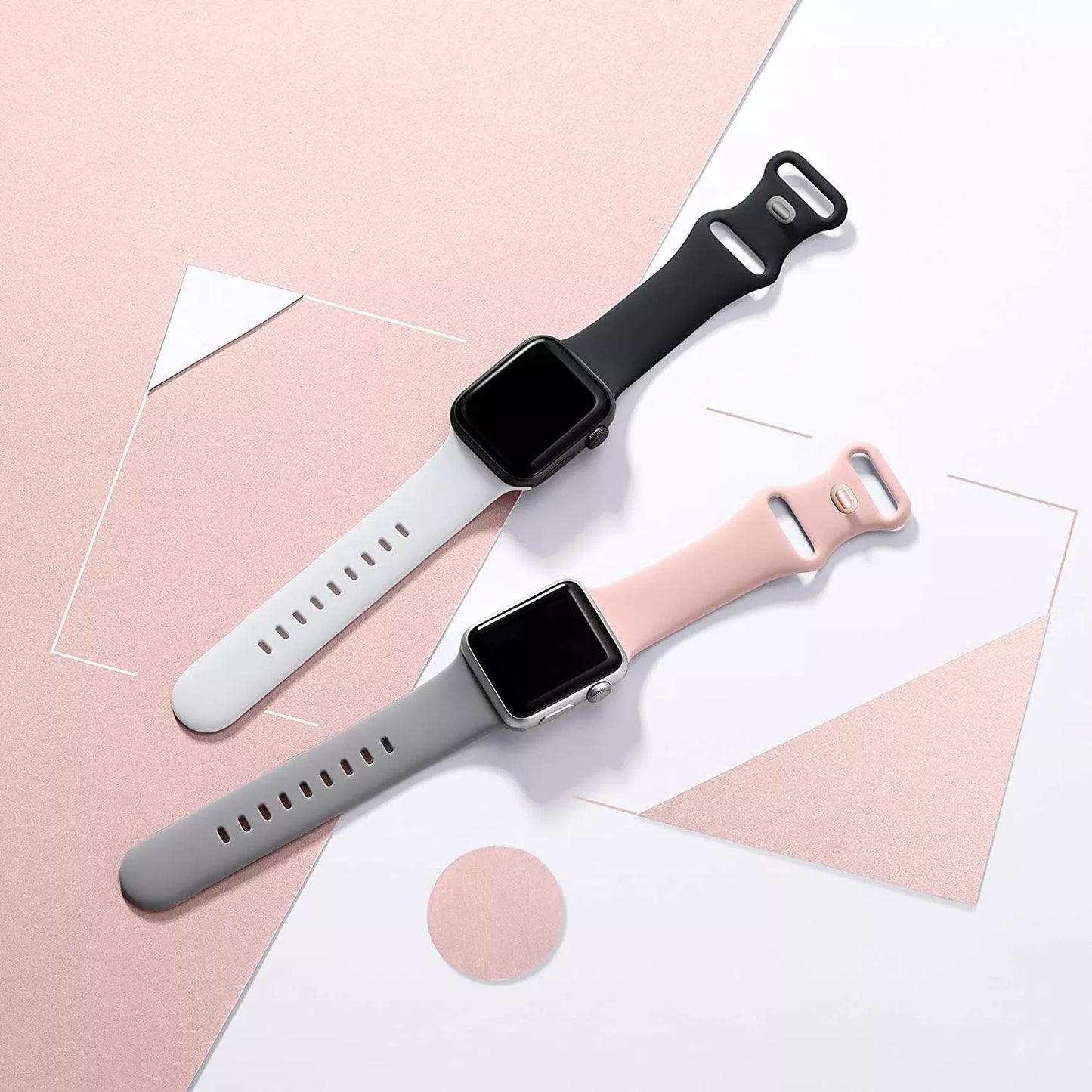 Techsuit W031 Armband für Apple Watch 42mm / 41mm / 40mm / 38mm Serie, Grau