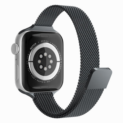 Techsuit W034 Armband für Apple Watch 49mm / 46mm / 45mm / 44mm / 42mm Serie, Schwarz