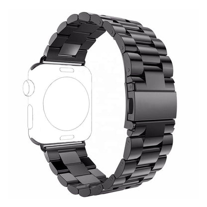 Techsuit W036 Armband für Apple Watch 49mm / 46mm / 45mm / 44mm / 42mm Serie, Schwarz