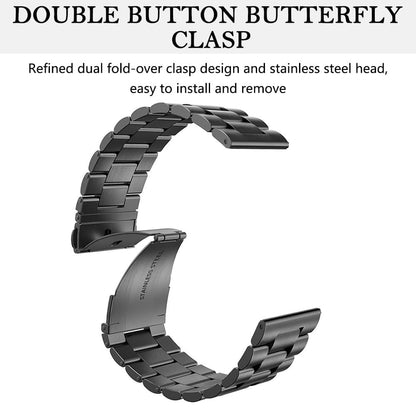 Techsuit W036 Armband für Apple Watch 49mm / 46mm / 45mm / 44mm / 42mm Serie, Schwarz