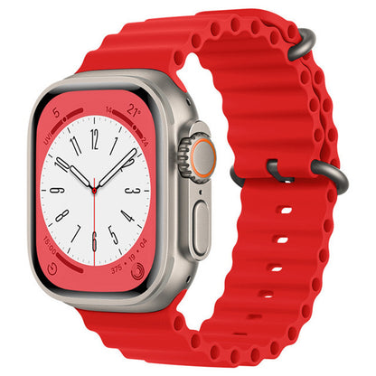 Techsuit W038 Armband für Apple Watch 49mm / 46mm / 45mm / 44mm / 42mm Serien, Rot