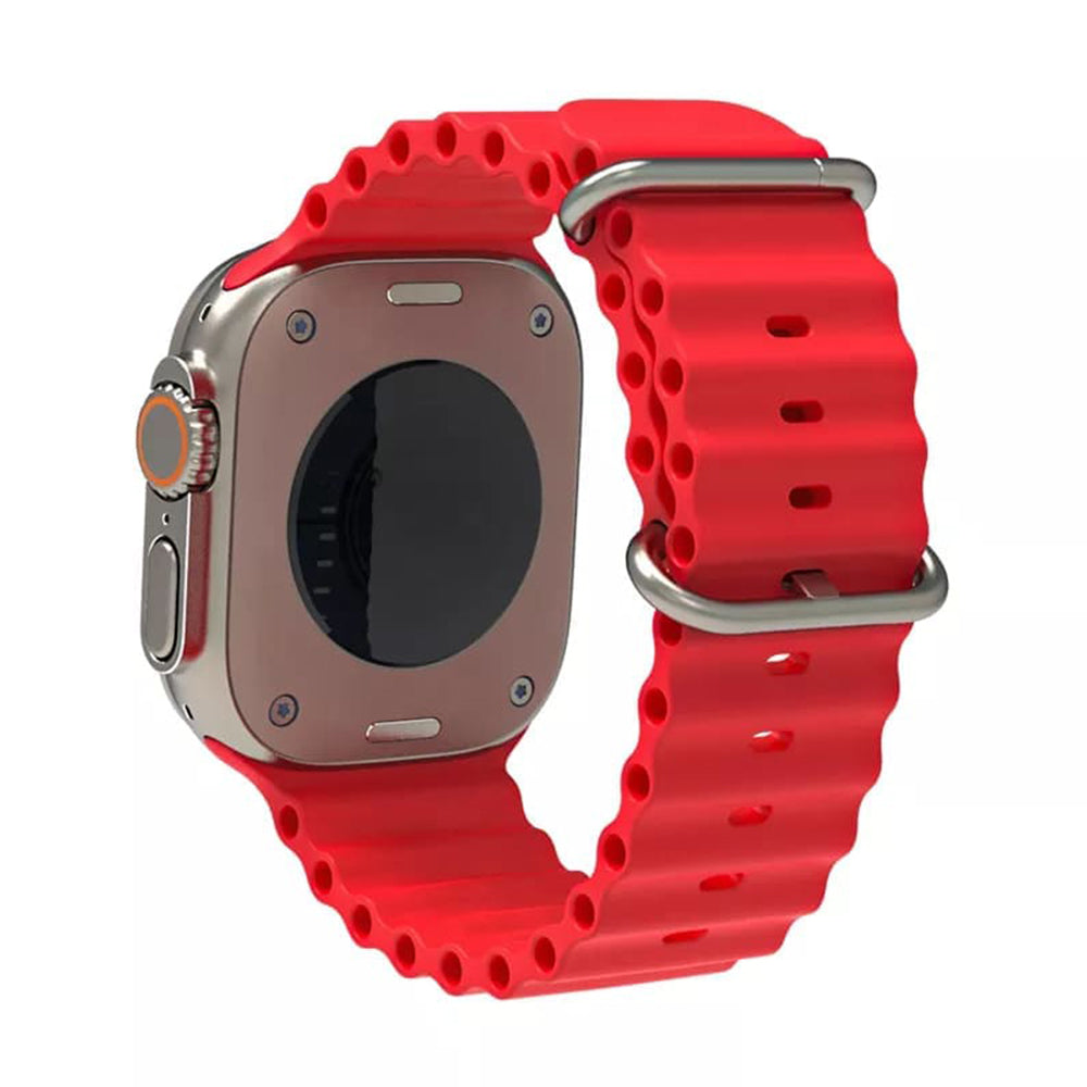 Techsuit W038 Armband für Apple Watch 49mm / 46mm / 45mm / 44mm / 42mm Serien, Rot