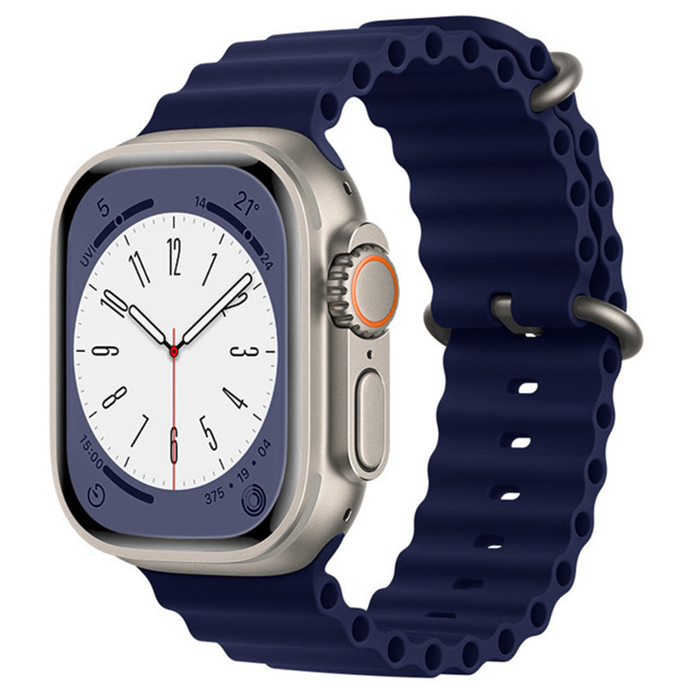 Techsuit W038 Armband für Apple Watch 42mm / 41mm / 40mm / 38mm Serie, Dunkelblau