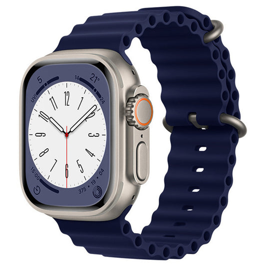 Techsuit W038 Armband für Apple Watch 49mm / 46mm / 45mm / 44mm / 42mm Serien, Marineblau