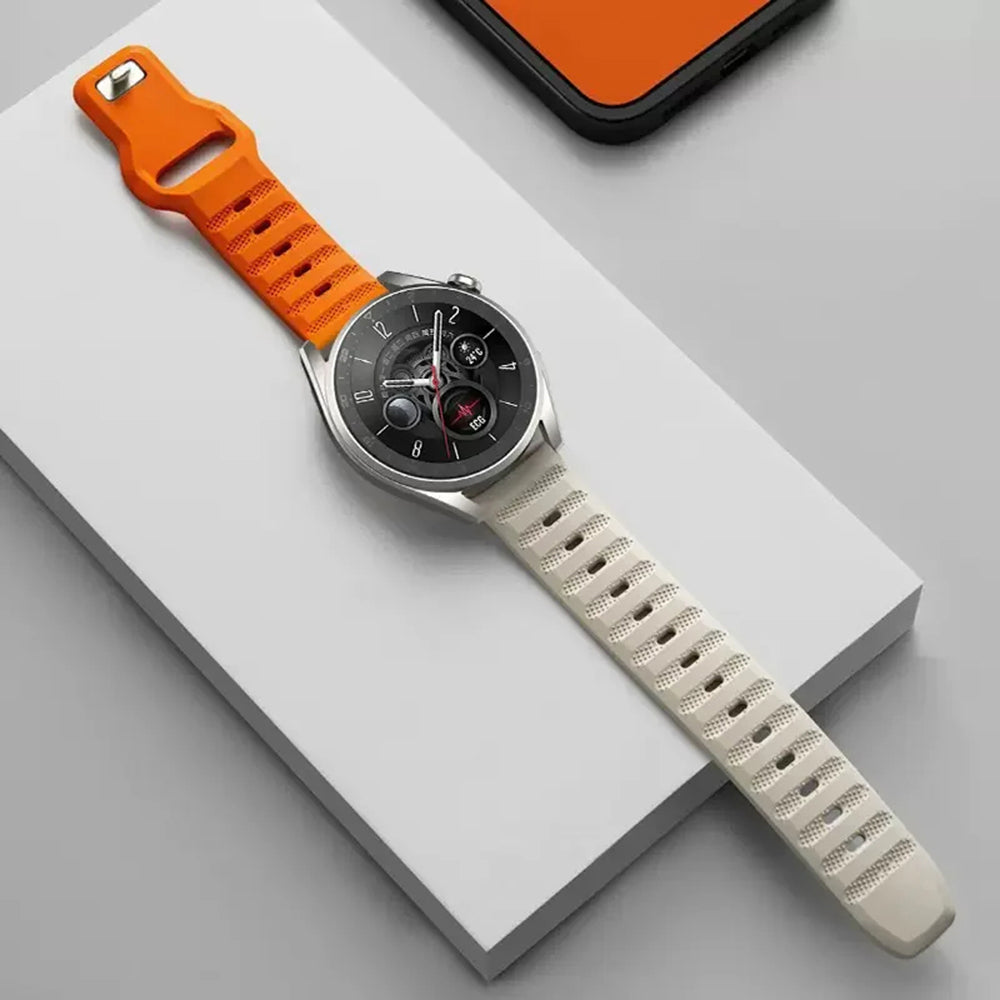 Techsuit W050 Armband für Huawei Watch / Xiaomi Watch Series, 22mm, Orange