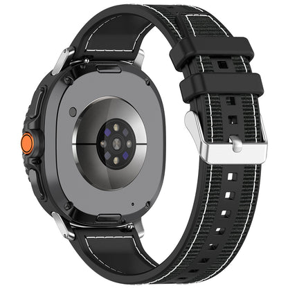 Techsuit W051 Armband für Samsung Galaxy Watch 8 Classic / Watch8 44mm / Watch 8 40mm, Schwarz