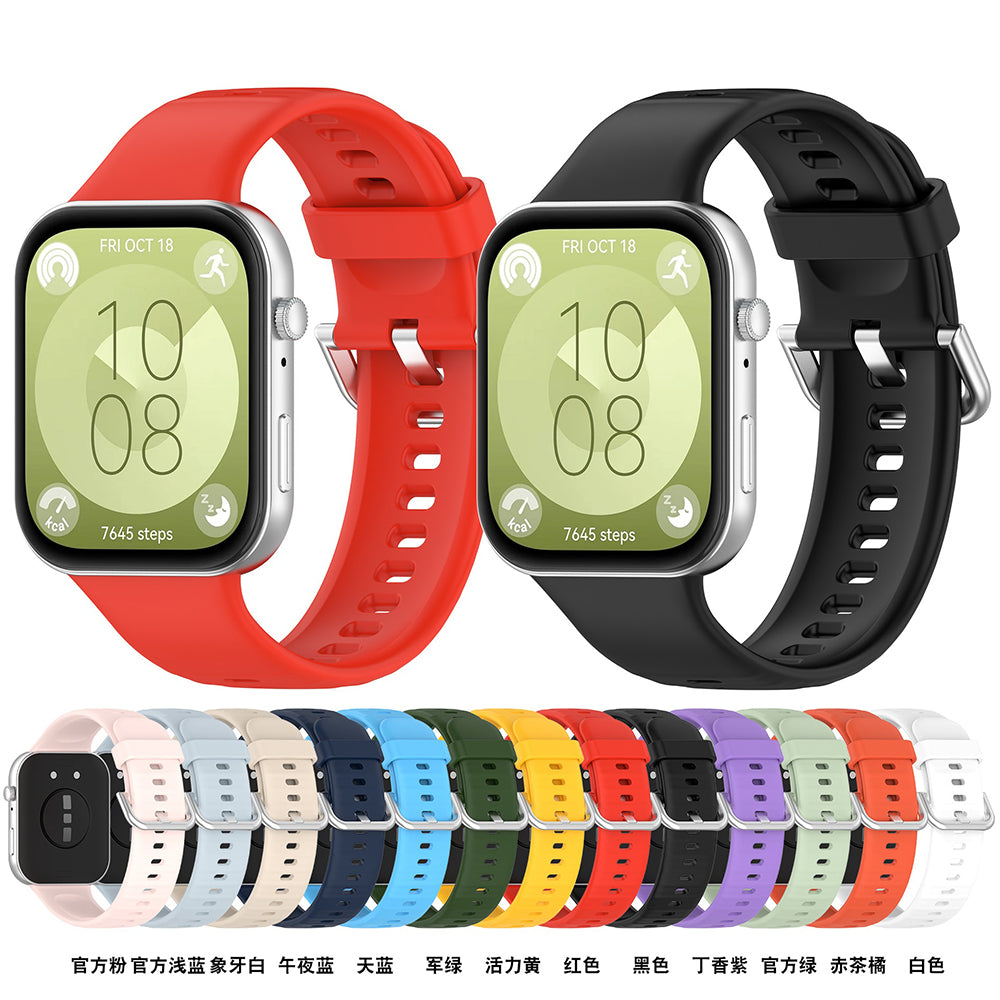 Techsuit W061 Armband für Huawei Watch Fit 4 Pro / Watch Fit 4 / Watch Fit 3, Hellgrün