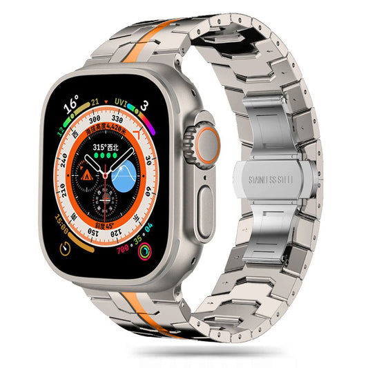 Techsuit W063 Armband für Apple Watch 49mm / 46mm / 45mm / 44mm / 42mm Serie, Orange