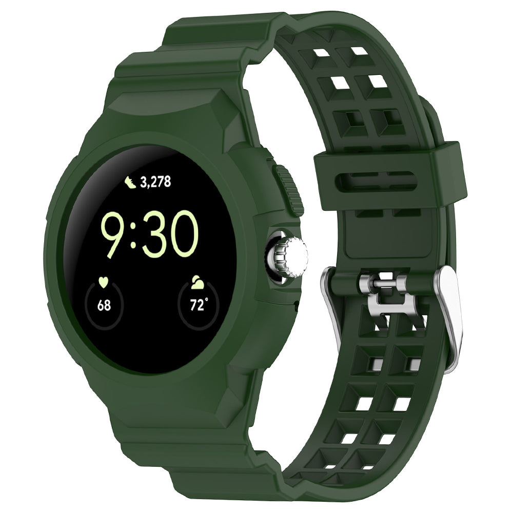 Techsuit W065 Strap for Google Pixel Watch 3 41mm / Watch 2 / Watch, Green