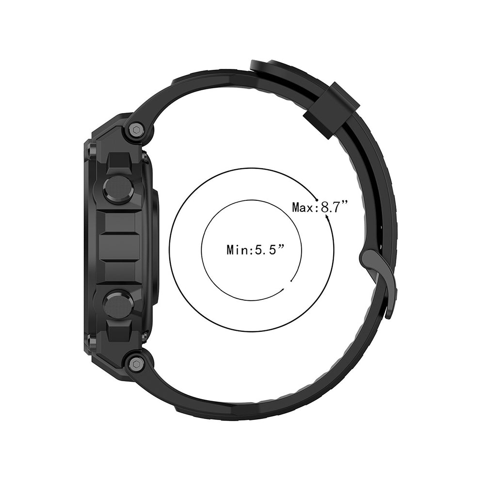 Techsuit W067 Armband für Amazfit T-Rex Pro / T-Rex, Schwarz