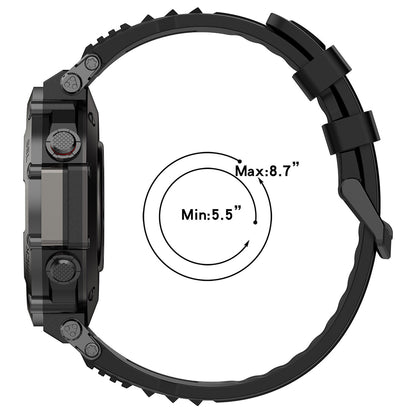 Techsuit W067 Armband für Amazfit T-Rex Ultra, Schwarz