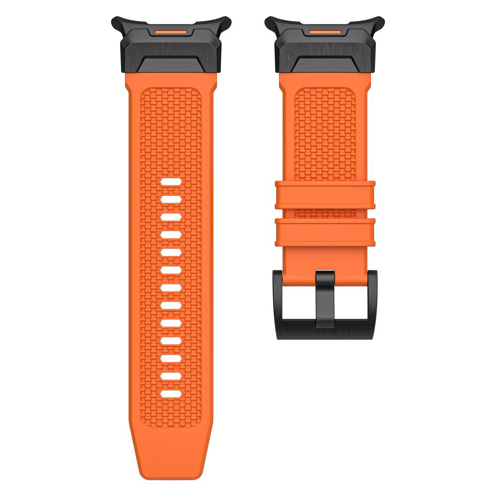 Techsuit W068 Armband für Samsung Galaxy Watch Ultra, Schwarz Orange