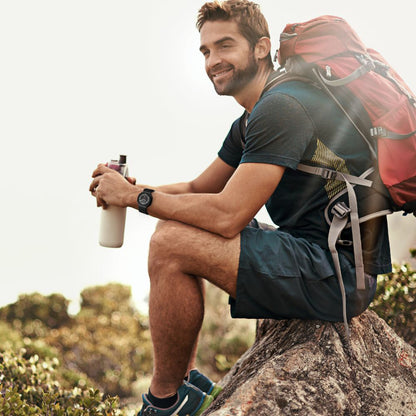 Techsuit W068 Armband für Samsung Galaxy Watch Ultra, Schwarz Orange