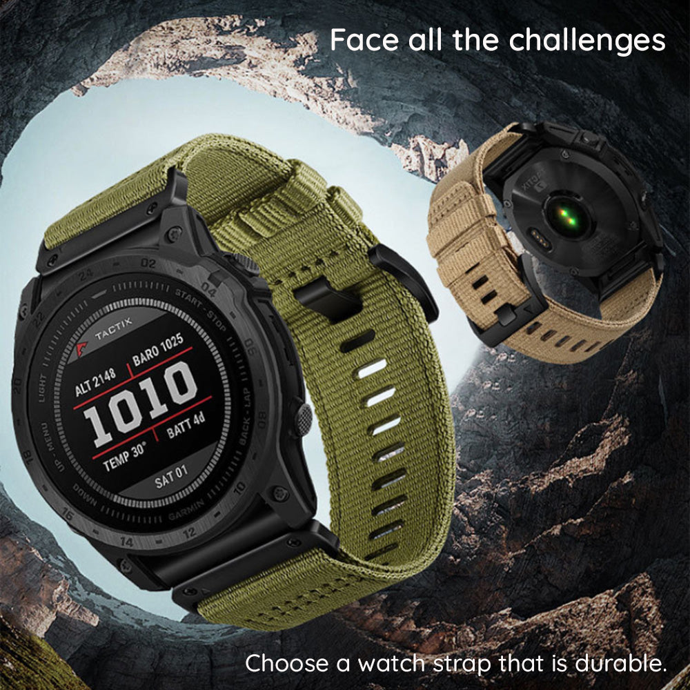 Techsuit W070 Armband für Garmin Watch Fenix / Forerunner / Approach Series, 22mm, Orange