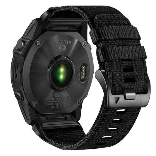 Techsuit W070 Armband für Garmin Watch Fenix Series, 26mm, Schwarz