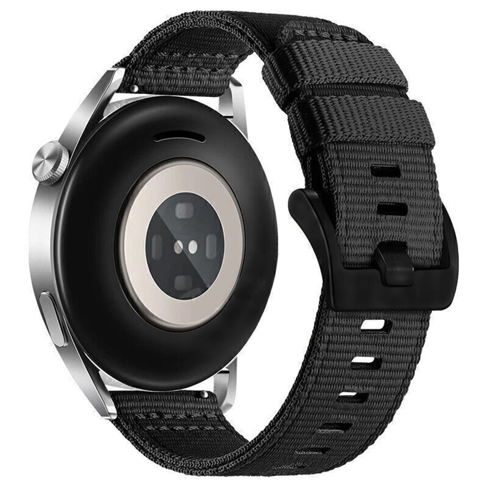 Techsuit W070 Armband für Samsung Galaxy Watch / Huawei Watch Series, 20mm, Schwarz